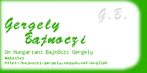 gergely bajnoczi business card